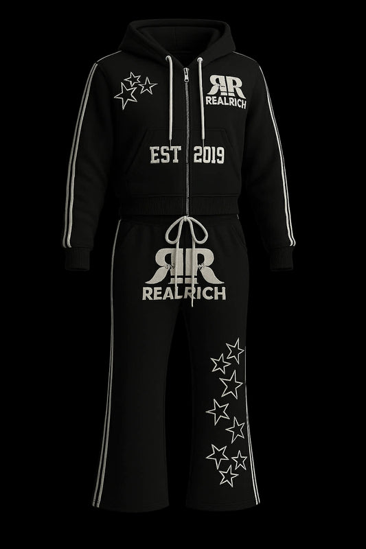 RealRich 3strip joggers outfit